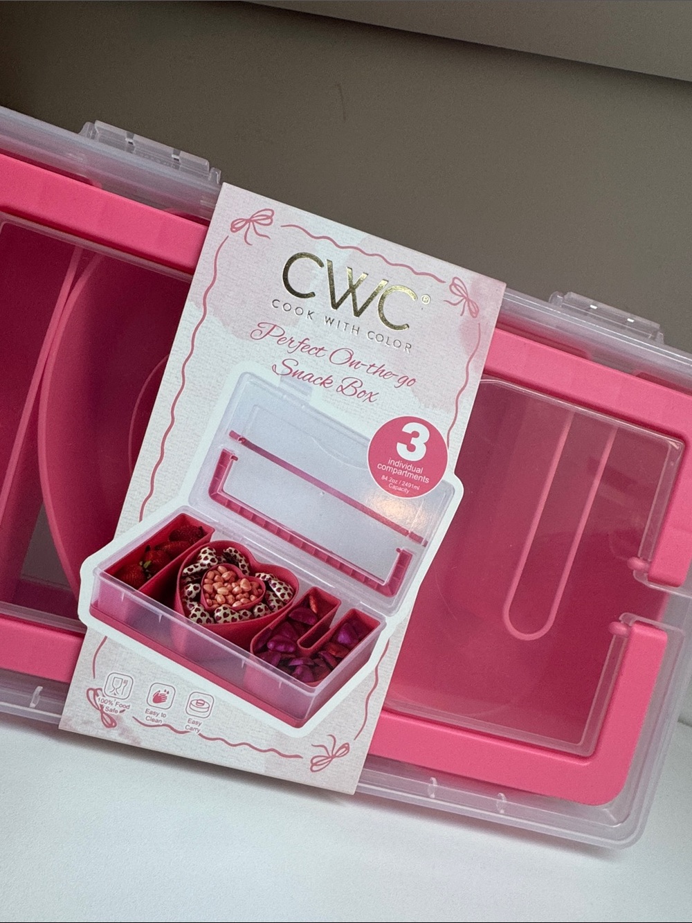 Cwc new snackle travel candy box I heart you 3 pc - Picture 2 of 4